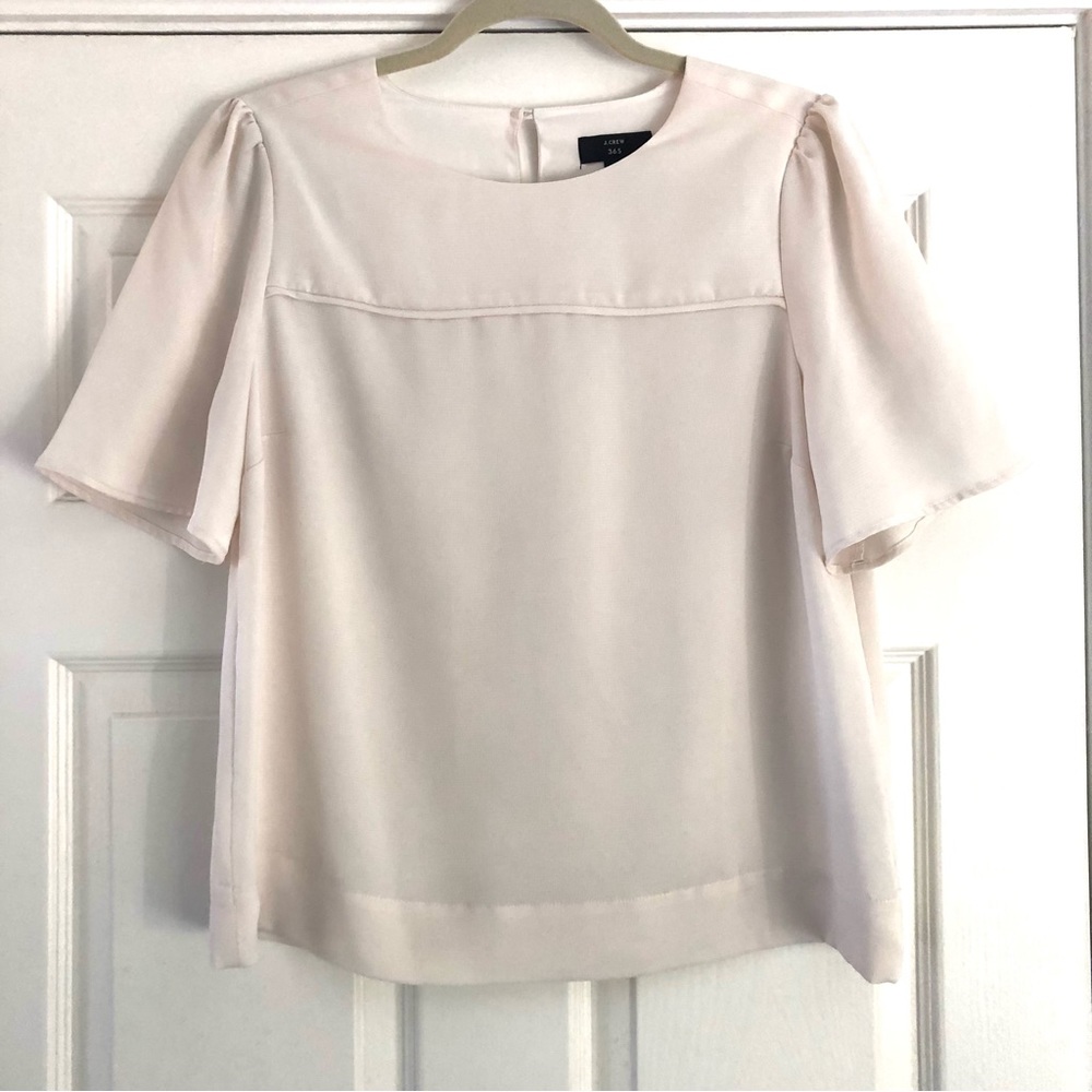 J. Crew A-Line Ivory Blouse